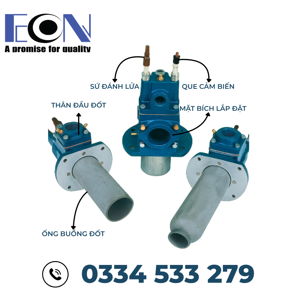 Đầu đốt gas công nghiệp tốc độ cao - Mode 1